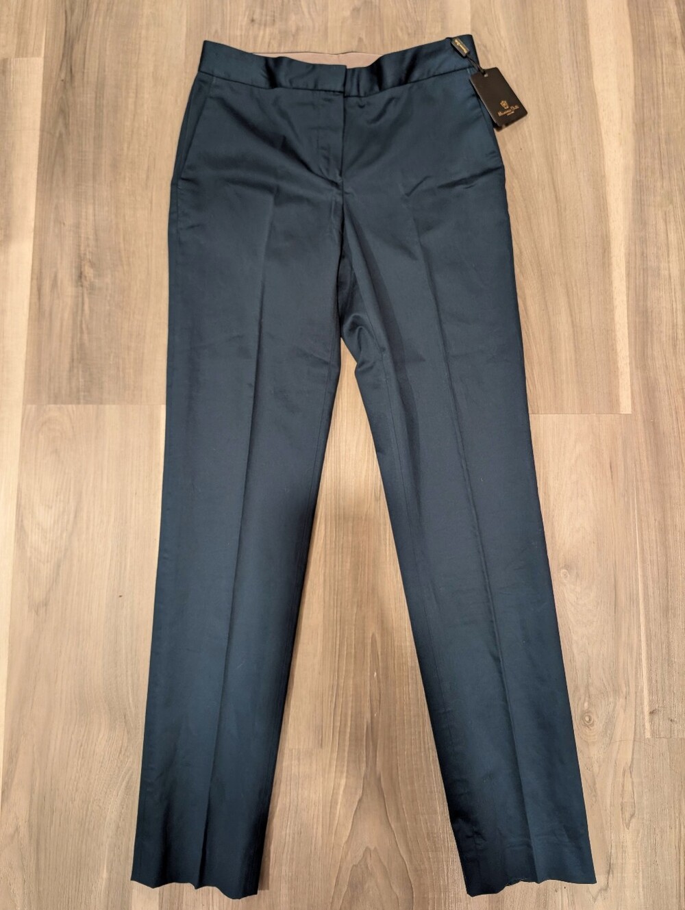 Massimo Dutti | Tailored Slim Ankle Pants In Teal